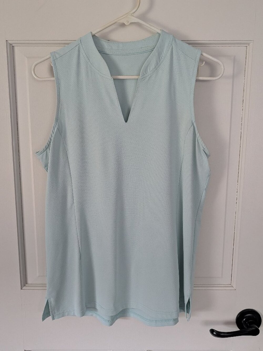 Women's Sleeveless Golf Shirt V-Neck Lightweight Quick Dry Tennis Tank Top Polo